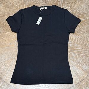 Madewell Black Short Sleeve Crewneck Tee